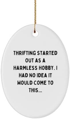 Quirky Thrifting Novelty Christmas Ornament for Friends Gift image 2