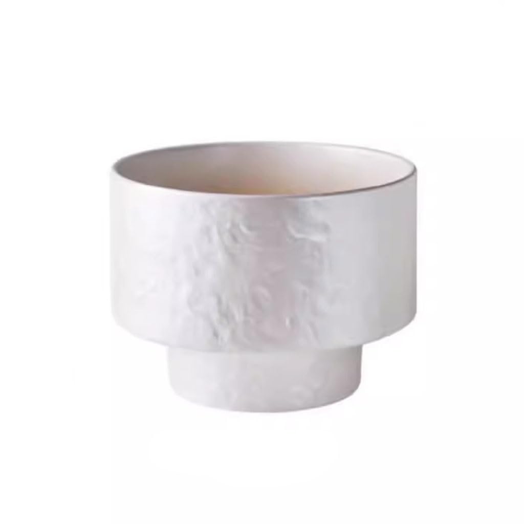 Gelasige B Flower Pots Simple And Stylish Large-Caliber Flower Pot Room Alcony Plant Potted Onsai Flower Pot Outdoor Flower Pots(B)