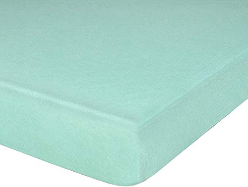 EGYPTO Teddy Fleece Fitted Sheet Plain, Thermal Warm Cosy Super Soft Bedsheet, Bedding Linen Sheets(Double, Teal)