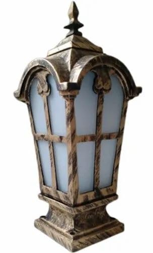 Image of Glowave Decorative Outdoor Bronze Square Post Light Pillar Light Column Light, Waterproof Lantern Post for Patio or Fench Deck, Doorway Porch Pillar Lamp - Warm White (P-6711-BG)