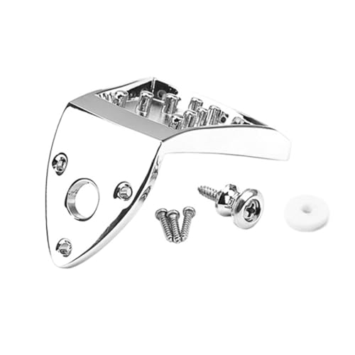 HEMOTON Modern Style 8 String Mandolin Bridge Tailpiece Metal Mandolin Hardware
