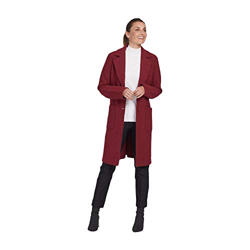 Tribal womens Coat-cabernet BOILED WOOL COAT Cabernet, Cabernet, Large US