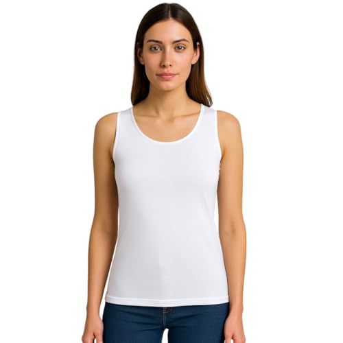 TECNOLOGIA TERMICA NATURALE ANTI-FREDDO - La maglia termica donna cotone si riscalda a contatto con la pelle, creando una protezione efficace contro il freddo. Perfetta come canottiera termica donna, intimo caldo per casa, lavoro o attività quotidiane.