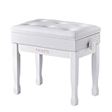 Versatile Design: This standing piano bench features a padded seat and backrest, making it suitable for both home and office use. Ergonomic Comfort: The cushioned seat and backrest provide support and comfort during extended practice sessions or perf...
