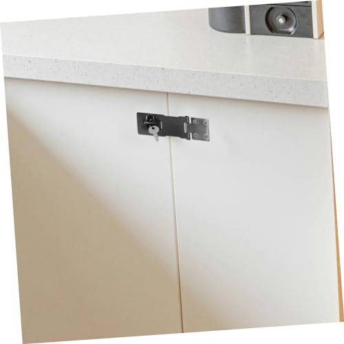 Image of PartyKindom Shed Latch Door Security Latch Barn Door Lock Padlock Robust Keyed Locking for Offices