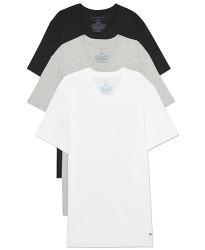 Tommy Hilfiger Men's Cotton Classic 3-Pack V-Neck Undershirts