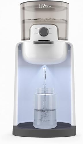 Flaschenzubereiter für Babys,Flaschenwärmer Baby,Instant Warmer,Wasserspender für Sofortige Herstellung von Formelflaschen,4 Temperaturen 72H Smart Thermostat, Heißwasserspender, Pure White