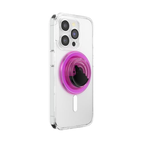 Image of PopSockets Phone Grip for MagSafe, Magnetic Holder, Phone Stand, Hot Pink - Tidepool Lava Lamp Absinthe