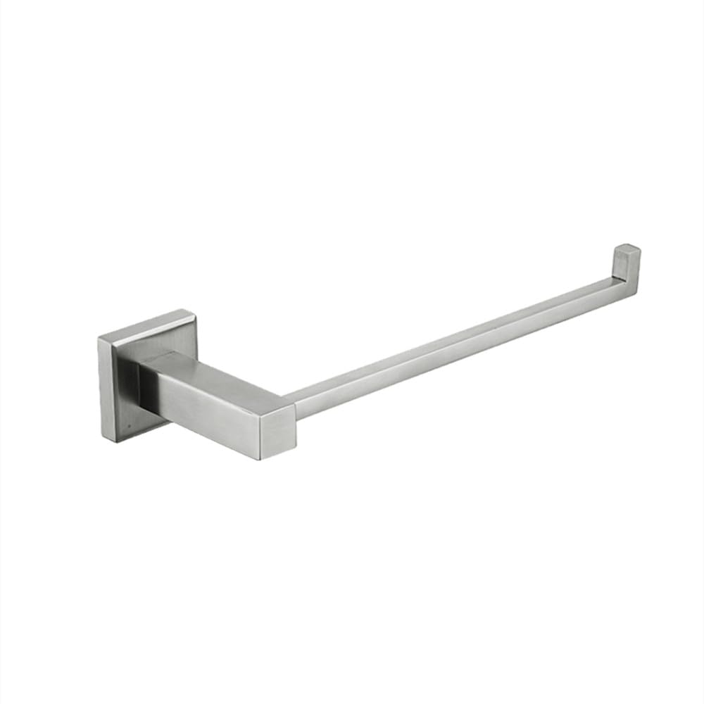 Toallero de Acero Inoxidable de níquel Cepillado, Soporte Cuadrado para Papel higiénico, Gancho para Barra de Toalla, Soporte para Cepillo de Dientes, Accesorios de baño, Anillo de Toalla