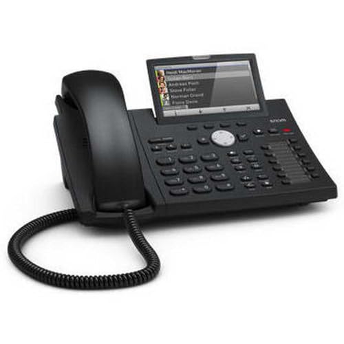 SNOM D375 black sans alimentation : rationalisez vos postes PoE