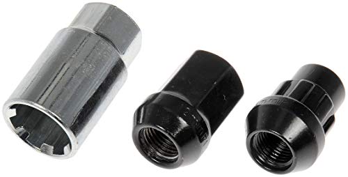 Tuercas de rueda de bellota negra Dorman 713-475A kit de sujeción para llantas de aluminio