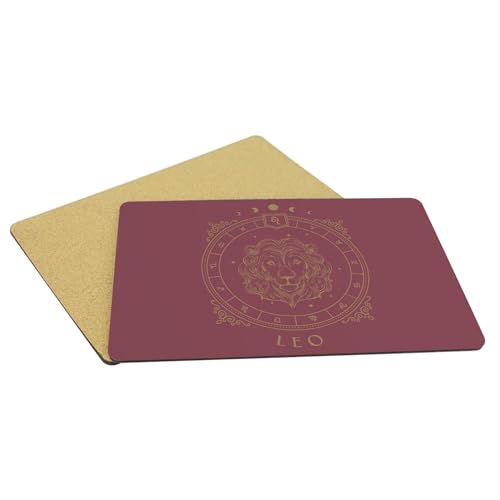 Sets de table liège rouge grand format pour protéger vos meubles avec style tarot astro - 5