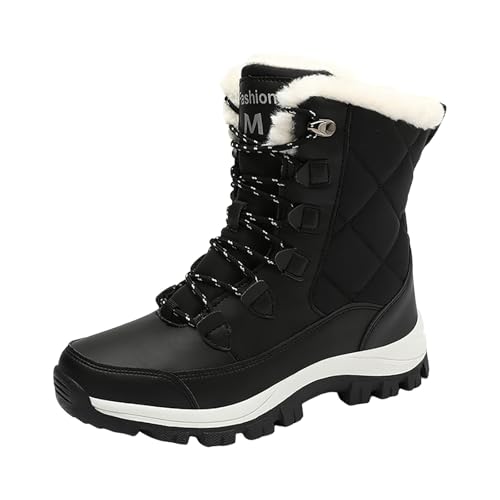 Futezty Hiking Boots Women Lug Sole Combat Boots Lace-Up Motorcycle Platform Ankle Short Booties Gothic Bootie, Ayz-black, 9