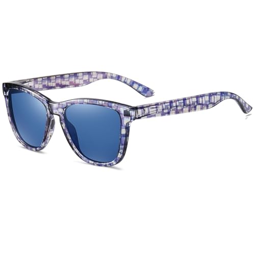Lunettes de soleil polarisées UV400 unisexes aux verres colorés