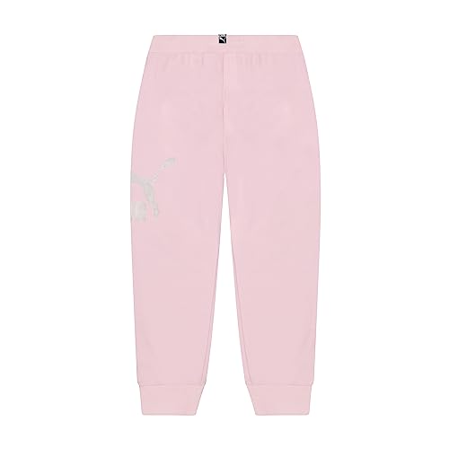 Image of Puma Girls' Core Logo Jogger, Fleece Lined, Elastic Waistband, Pull on Pant