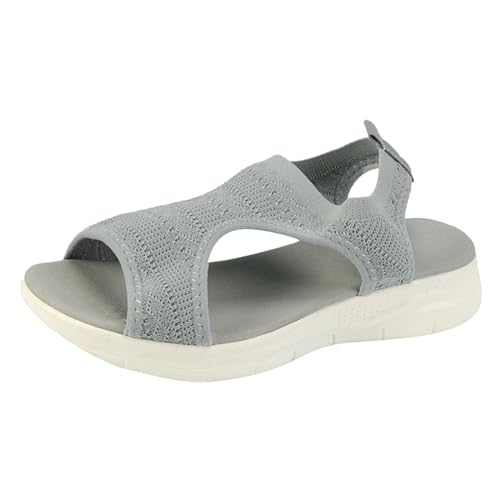 Sandalias cómodas para mujer con suela antideslizante y cremallera