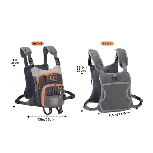 Mochila para pesca con mosca de muchos compartimentos impermeable táctica 3