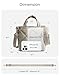 BAGSMART Crossbody Bags for Women, Small Crossbody Bag Puffer Cross Body Purse Mini Tote Travel Purse Shoulder Handbags Wallet, Light Tan