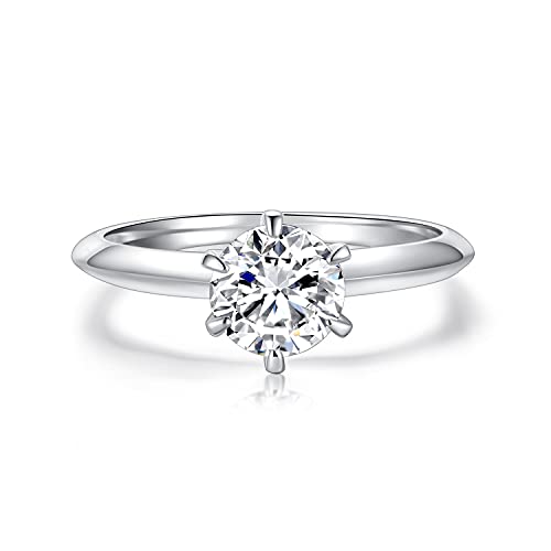 1.5ct Cushion Cut Halo Moissanite Engagement Rings for Women Half Eternity 925 Sterling Silver Brilliant Solitaire Square Real Moissanite Engagement Rings Size 4-11 Halo Moissanite -1.5CT 4