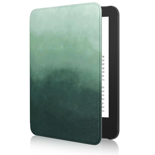 MoKo Case Fits 6' All-New Kindle (11th Generation-2024/2022 Release), Lightweight Shell Cover with Auto Wake/Sleep for Kindle 2024/2022 11th Gen e-Reader, Pine Green