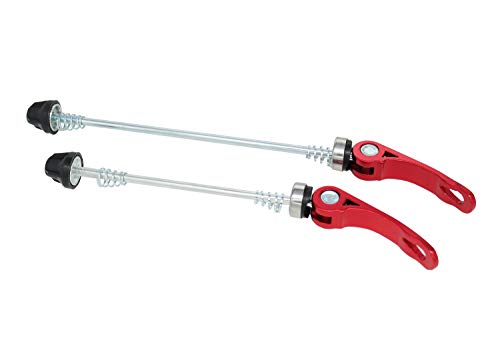 Platt Bike Wheel Hub Skewers Mtb Quick Release Skewers Front And Rear Axle Fit For Road Bike,Mountain Bike,Bmx (Red,1Pair) #TOP2