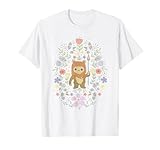 Star Wars Cute Ewok Spring Flowers Pastel Color Big Logo T-Shirt