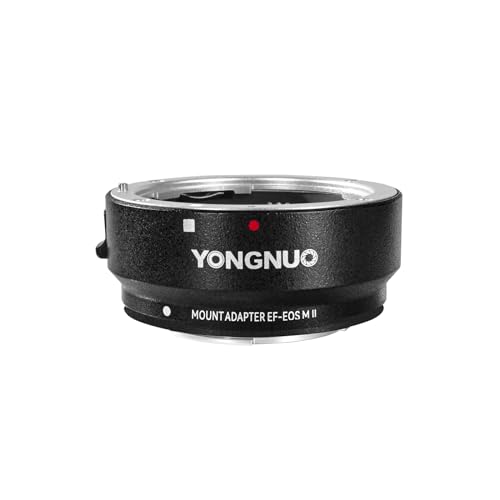 Anillo Adaptador de Montura YONGNUO EF-EOS M II para Objetivos Canon EF/EF-S a Cámaras Canon EOS-M (Montura EF-M), con Control Automático de Apertura y Enfoque Automático miniatura 1