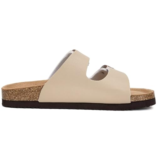 Torotto Kids Sandals Boys Girls Slide Summer Non-slip Cork Glitter Toddler Slippers with Adjustable Straps for Indoor & Outdoor2