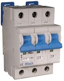 Circuit Breaker, Altech, Three Pole, D Curve, 63A, UL1077 Recognized