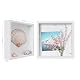 XDLOIFN 3D Bilderrahmen zum Befüllen 22x22 cm, 3D Bilderrahmen Tief für Wand & Desktop, 3D Objektrahmen Tiefer 3cm für Fotos, Objekte, Hochzeitsgeschenk - Weiß