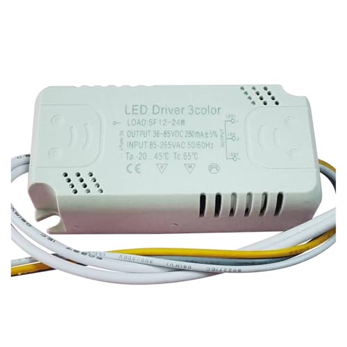Plafonnier bicolore 12-24 W variable AC85-265V avec driver LED externe connecteur PH