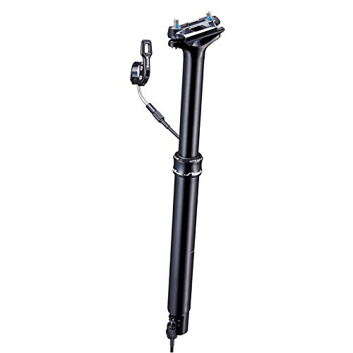 Tranz X Tija telescópica para bicicleta de montaña, Aluminio, Negro, 31,6 mm, 120 mm de viaje, 60-90 kg de carga máxima