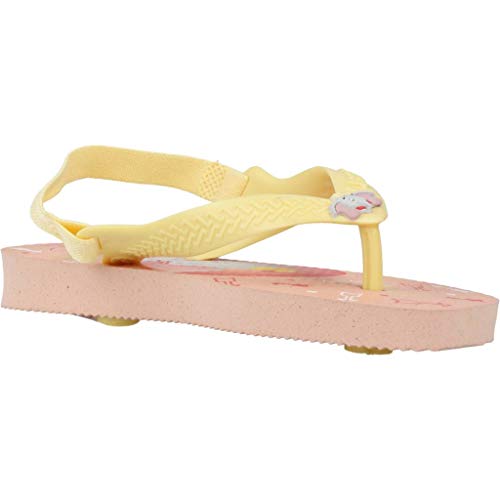 Chinelo Disney Classics, Havaianas, Bebê Unissex, Salmão/Amarelo, 22