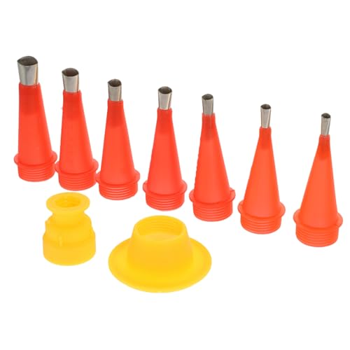 NAMOARLY Silicone Caulking Tool Kit 9pcs Reusable Nozzles Base Cover Caulking Nozzle