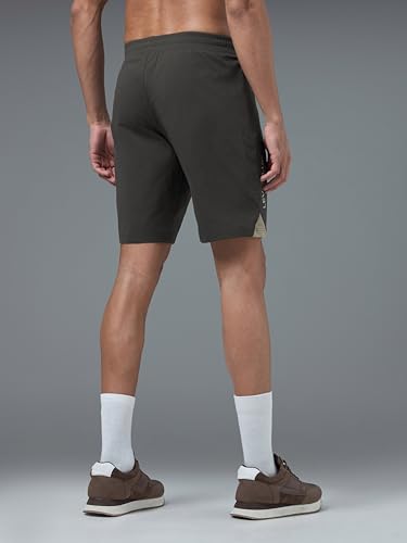 Image of TECHNOSPORT Mens Regular Fit Solid Shorts for Gym, Workout & Sports with Anti Microbial, Techno Dry