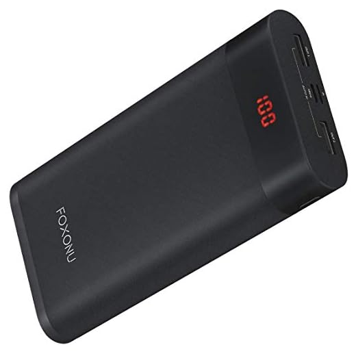 Enjoylife Batterie Externe 26800mAh, Power Bank Haute Capacité Chargeur Externe avec 2 Ports USB & 2 Entrées, Batterie de Secours pour Smartphones Tablettes et Tous USB Device