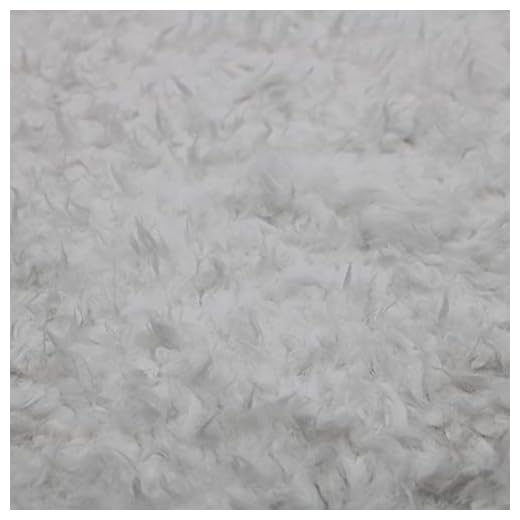 White Flokati Curly Faux Fur Cuddly Fabric by The Yard - Style 6716