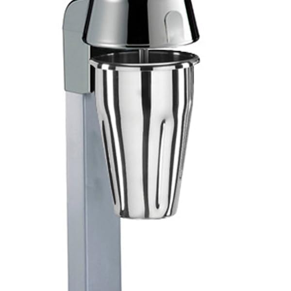 Bicchiere in acciaio inox ricambio accessorio per frullatore frullino sbattitore da banco frappè mixer Sirio Sirman professionale 550 ml h 16 cm
