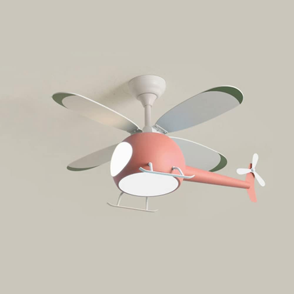 AXWT Ventilador de techo inversor con luz, control remoto de atenuación, lámpara de araña de helicóptero, LED de 40 W, ajuste de 6 velocidades, sincronización de control remoto, invierno y verano posi