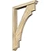 Ekena Millwork BKT0402X24X36MRC01RDF Merced Traditional Rough Sawn Bracket w/Offset Brace, Douglas Fir