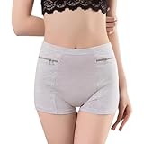  SKTAMAI Culotte à poche cachée pour femme, short de sécurité avec poche cachée, sous-vêtements à poche secrète., gris, XX-Large