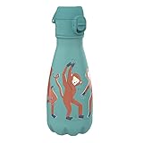 Ion8 Leak Proof Water Bottle, Vacuum Insulated, Dancing Monkeys, 280ml (10oz)