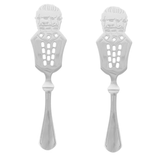 Gatuida 2pcs Absinthe Spoon Stainless Steel Dripper for Mixing Absinthe Accessory