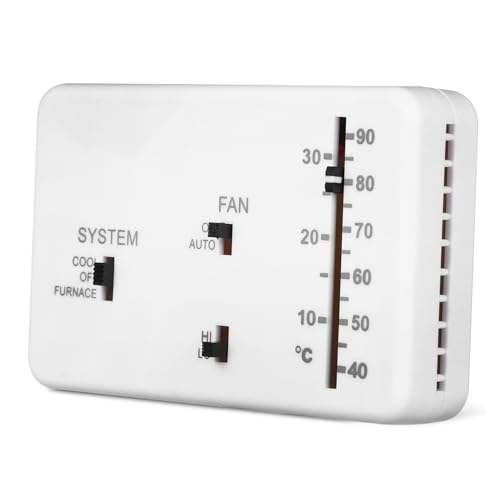 BESTYASH 1Juego Termostato Analógico Para Reemplazo De Termostato De Pared Camper Control De Calefacción y Refrigeración Para Vehículos Recreativos