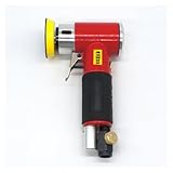 Mini-Luftschleifer, Polierer, pneumatischer Polierer, 90-Grad-Exzenterschleifer, luftbetriebenes Werkzeug mit 2'3'-Zoll-Pad auf verschiedenen Oberflächen(Red)