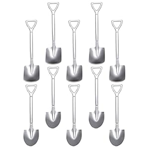 PATKAW 20- Stks Schopvorm Lepels Roestvrij Stalen Ijs Lepels Koffie Mengen Lepels Dessert Lepels Voor Thuis en Feestzilver