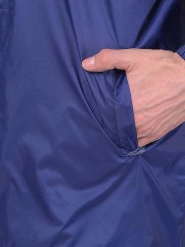 Image of Dollar Rainguard Men's Reversible Full Sleeve Solid Raincoat Set With Adjustable Hood and Pocket
