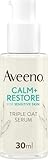 AVEENO Face CALM+RESTORE Triple Oat Serum (1 x 30ml), Instantly Smoothing Face Serum with Triple Oat Complex and Calming Feverfew for Fortified Skin, 24h Moisturisation, Face Care for Sensitive Skin