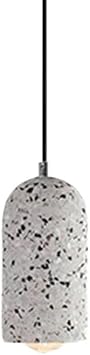 PEYNIR 1 Light Pendant Lamp Cement Lamp Body Pendant Light Nordic Style Chandelier E26 Screw Mini Hanging Lights Home Decorative Lights for Kitchen, Dining Room, Living Room, Bedroom