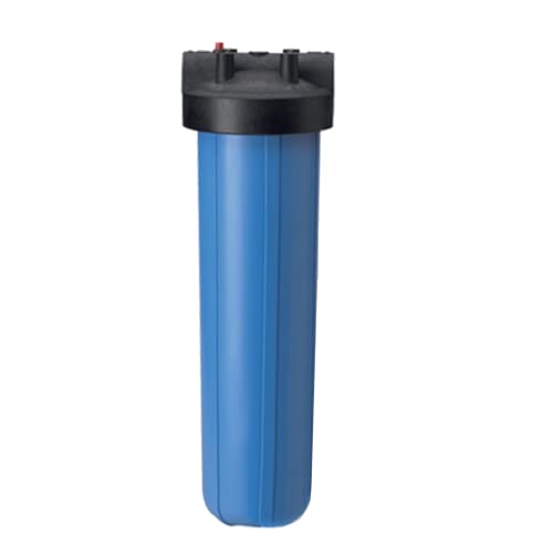PENTAIR - Alloggiamenti Big Blue - Contenitore filtro Acqua - Per Cartucce Big Blue 20'' - Nero/Blu 1 ½" I/O - Con Rilascio Di Pressione